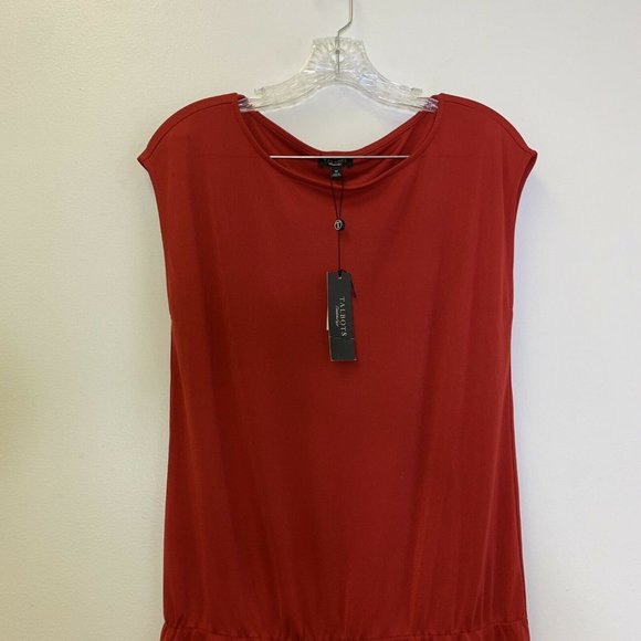 TALBOTS Red Blouson Dress - Picture 4 of 8